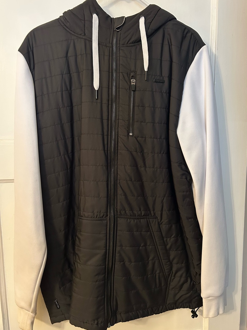 Empyre Black Jacket with White Raglan Sleeves